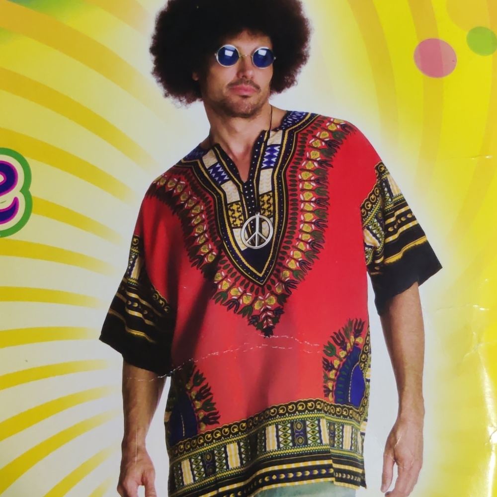 Hippie male adult costume